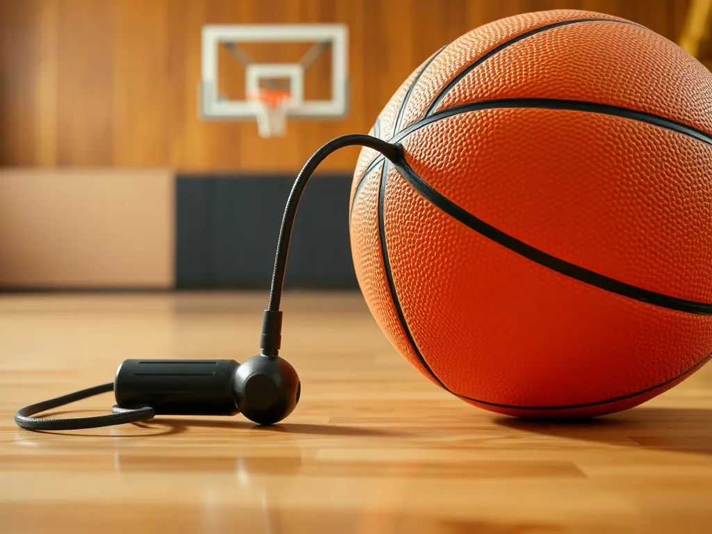 Jak napompować piłkę do koszykówki bez igły?